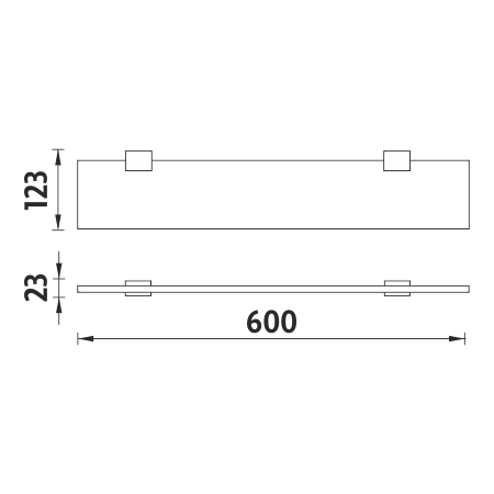 Shelf, 60 cm