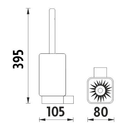 Toilet brush holder