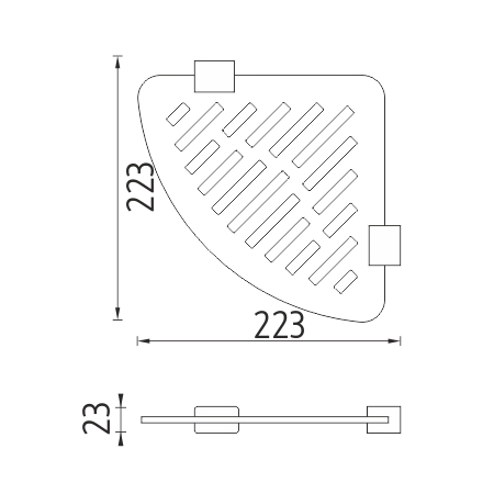 Corner shelf IXI