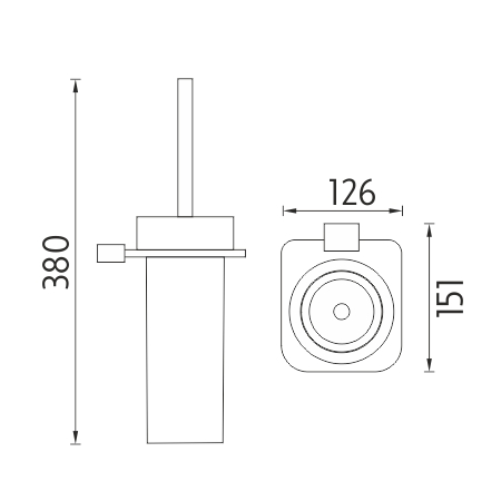 Toilet brush holder