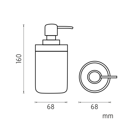 Soap dispenser, plastic pump