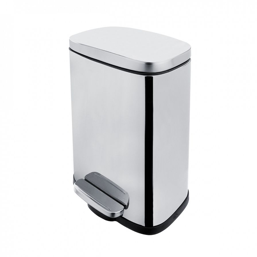 Dust bin, stainless steel polished