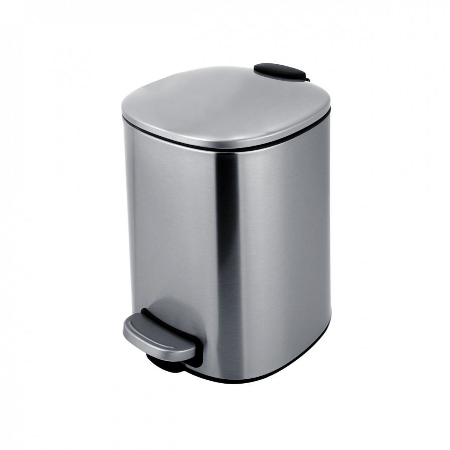 Dust bin, stainless steel brushed