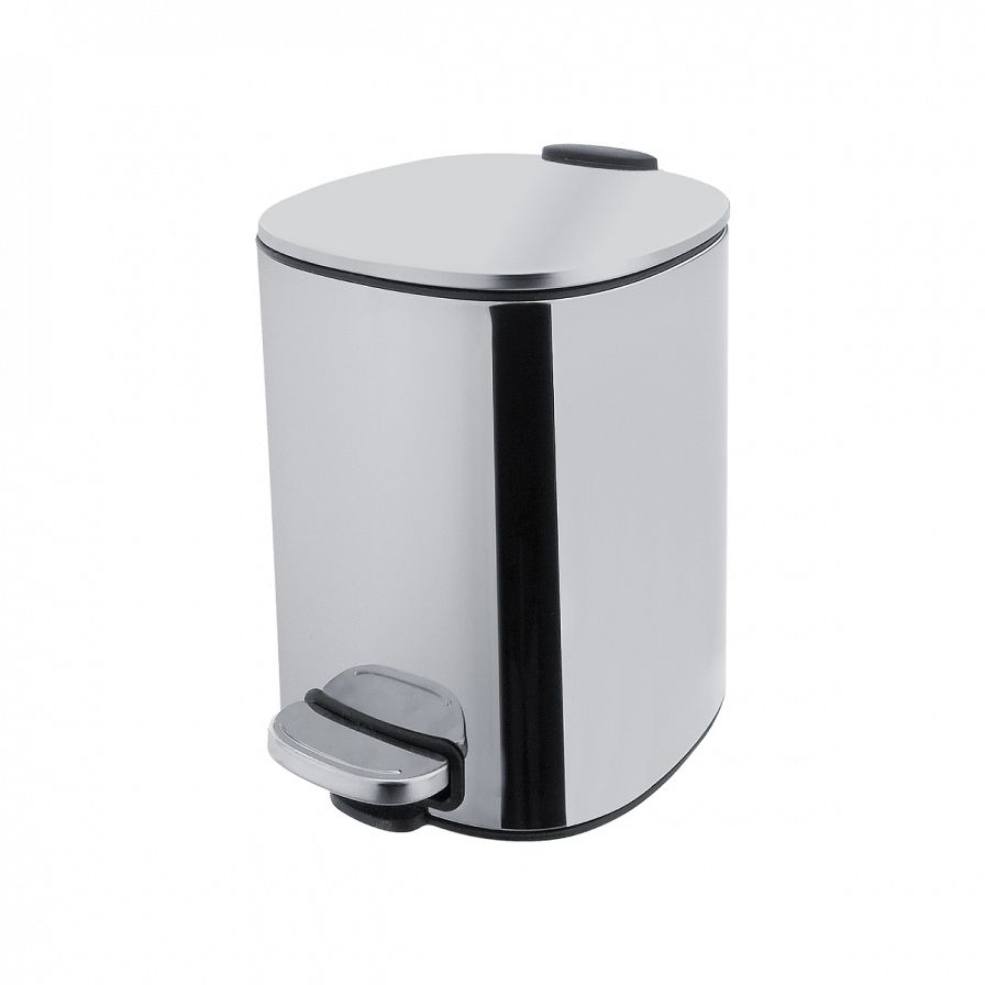 Dust bin, stainless steel polished