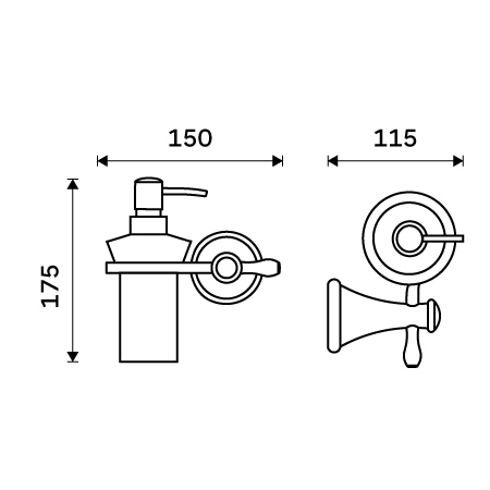 Soap dispenser, plastic pump