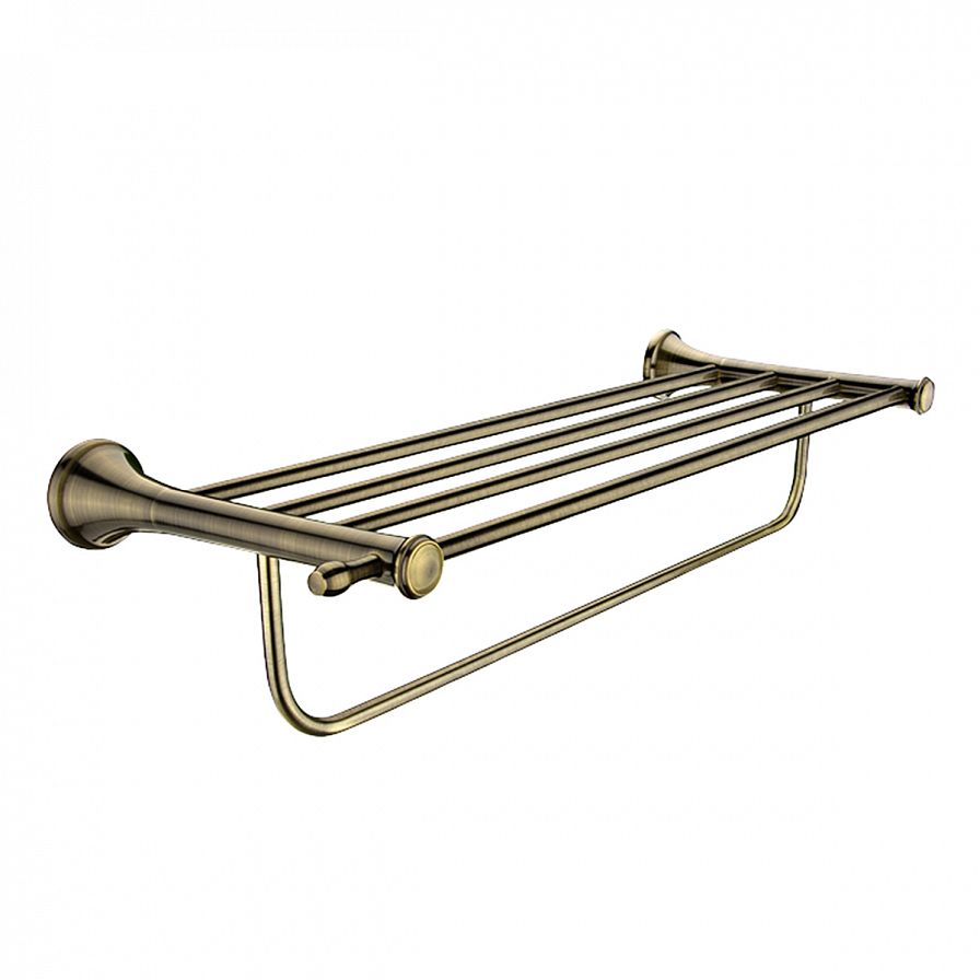 Towel shelf with rail, 64 cm.