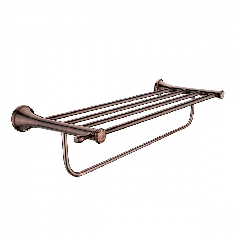 Towel shelf with rail, 64 cm.