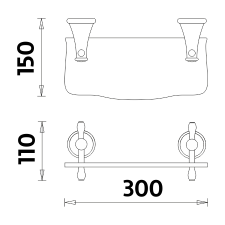 Shelf, 30 cm