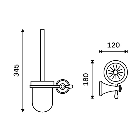 Toilet brush holder