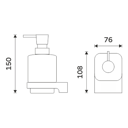 Soap dispenser, plastic pump