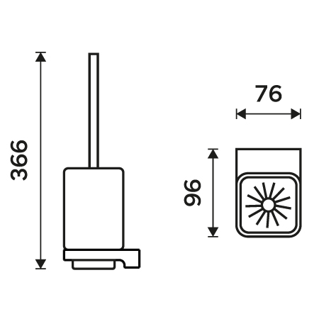 Toilet brush holder