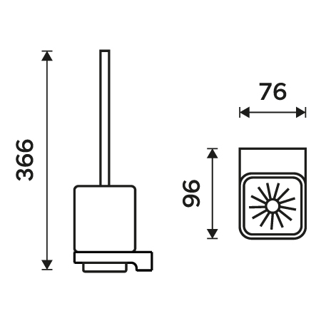 Toilet brush holder