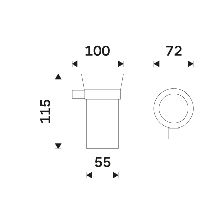 Ceramic cup holder
