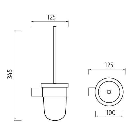 Toilet brush holder
