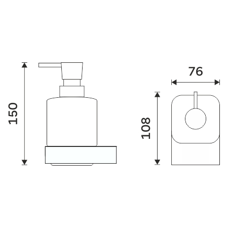 Soap dispenser, plastic pump