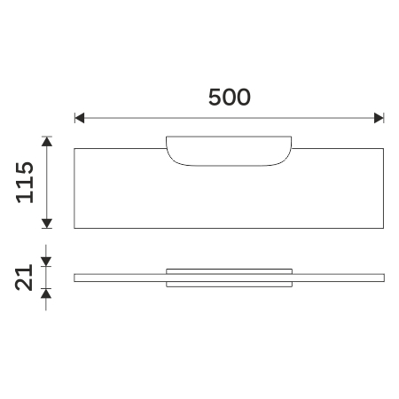 Shelf, 50 cm