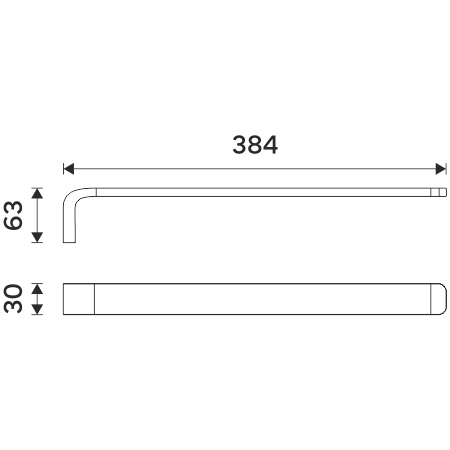 Towel holder , 39 cm