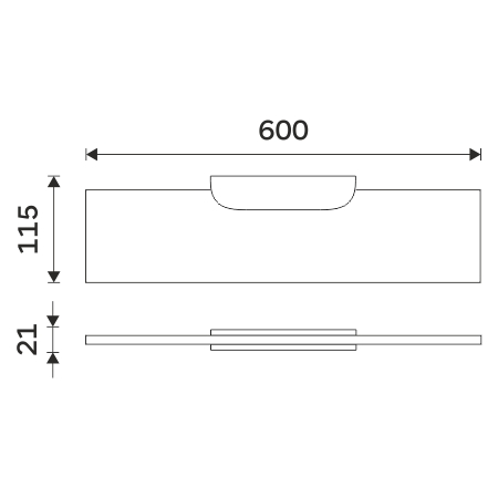 Shelf, 60 cm