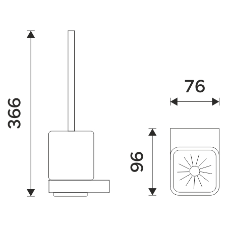 Toilet brush holder