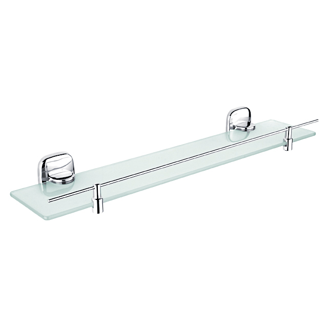 Shelf with rail