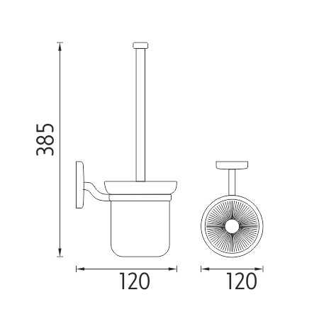 Toaletní WC kartáč