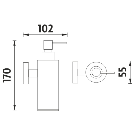 Soap dispenser, plastic pump