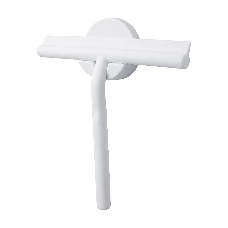 Shower squeegee with magnetic hook, white, UN 3012MA-05