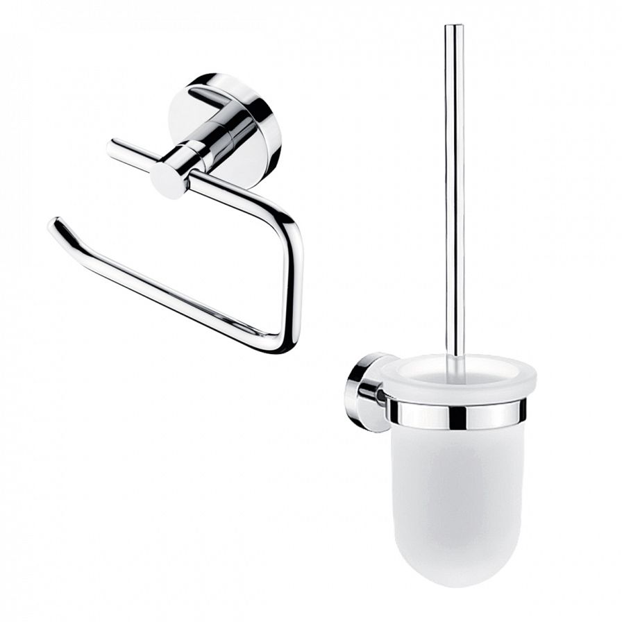 Bathroom Set - Toilet Brush and Paper Holder