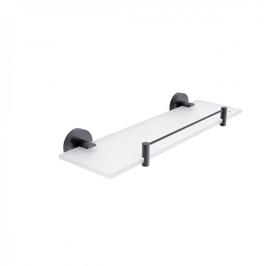 Shelf with rail, 40 cm