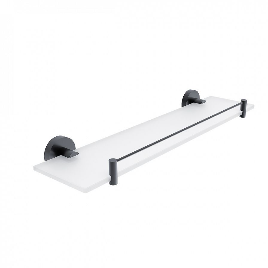 Shelf with rail, 50 cm