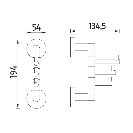 Swivel hook hanger