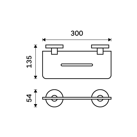 Shelf IXI, 30 cm