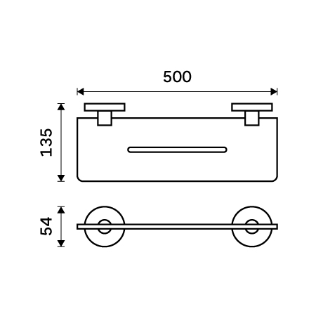 Shelf IXI, 50 cm