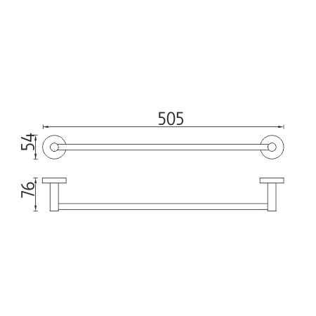 Towel holder, 51 cm