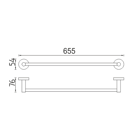 Towel holder, 66 cm