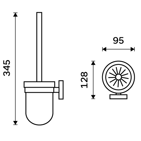 Toilet brush holder