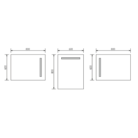 LED mirror 600x800