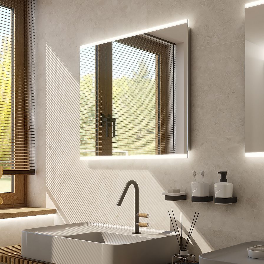 LED  mirror 900x700