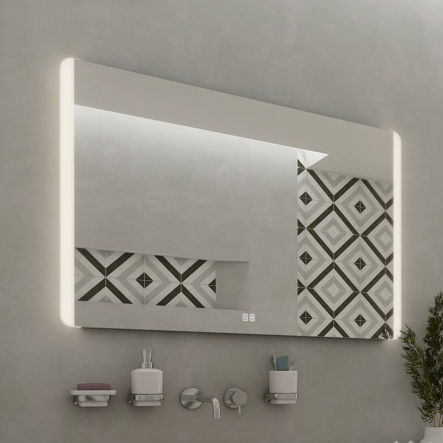 LED zrcadlo 800x700 se dvěma dotykovými senzory