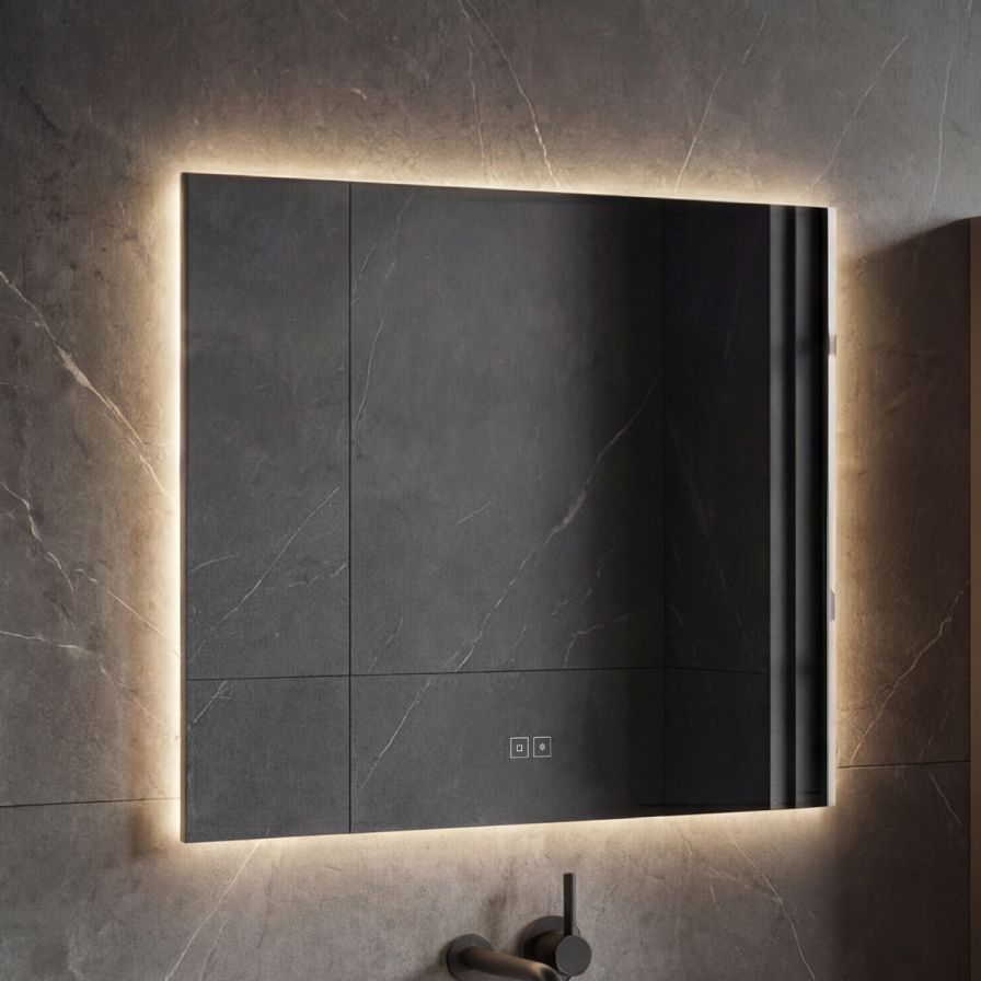 LED mirror with backlight, 60 x 80, touch sensor