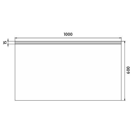 LED  mirror 1000x600