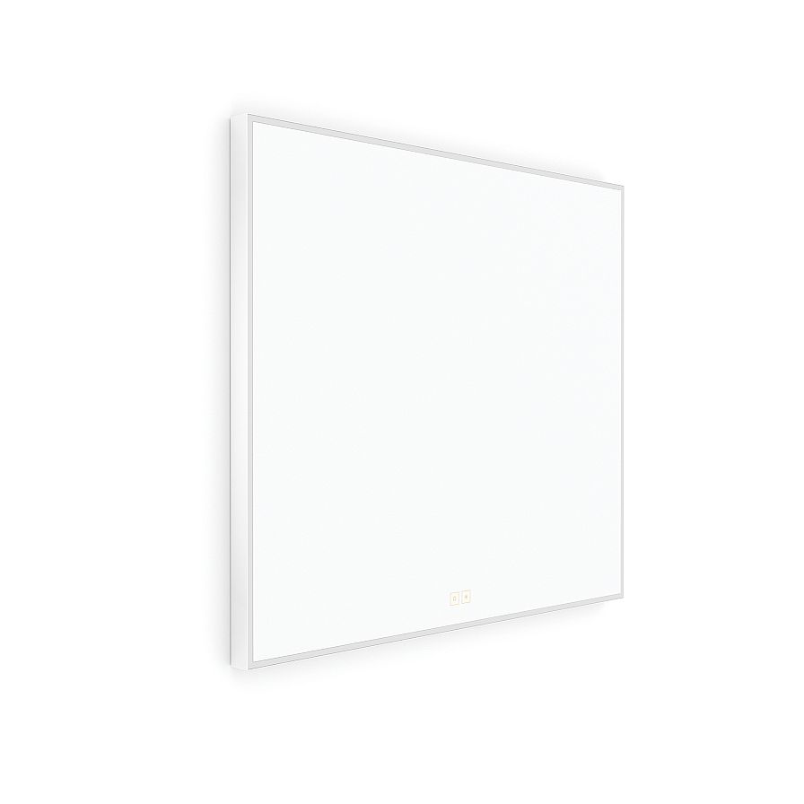 Bílé LED zrcadlo 800x700 se dvěma dotykovými senzory