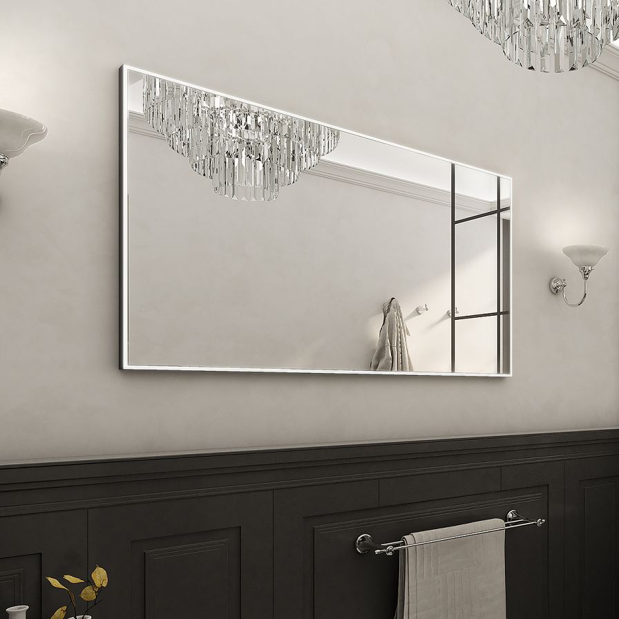 Black LED mirror 1200x700 with two touch sensor