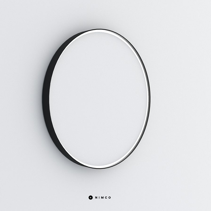 BLACK ROUND LED mirror dia. 800