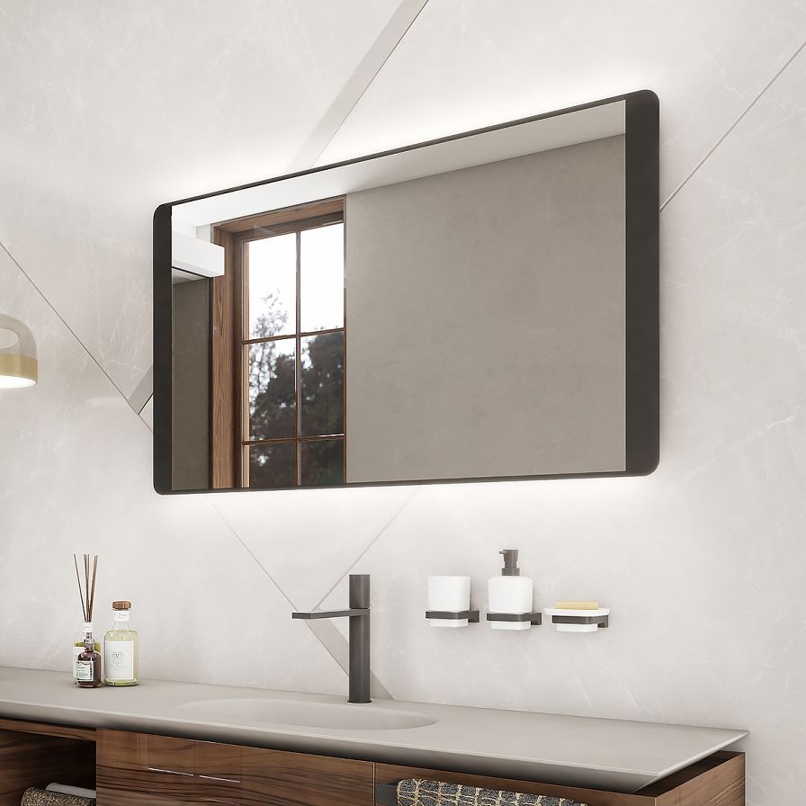 Black LED mirror 800x600