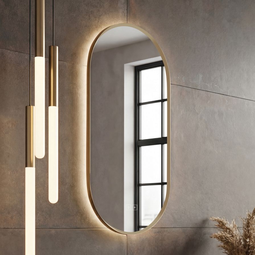 LED zrcadlo s podsvícením, 50 x 100, dotykový senzor